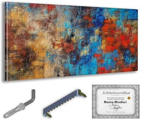 Monica Mirafiori I 100% HANDGEMALT I Gemälde Carpe Diem 140x70cm | Gemälde Handgemalt | Acrylgemälde | Sehr Großes Acrylbild I Moderne Kunst I Kunstbilder