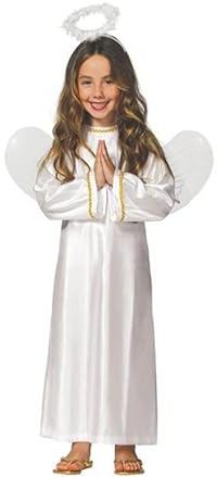 ZZ DISFRAZZES | Disfraz Ángel Niño, Kit infantil Belén Navidad - Disfraz Ángel Niño con Accesorios para Navidad (3-4 Años (76 cm))