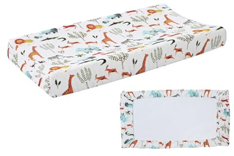 Funda Para Cambiador Bebe, Funda Para Cambiador De Pañales De Bebé De Algodón, Sábana Cambiador Lavable Para Bebés Niños Y Niñas, Fundas Para Cambiador De Mesa Con Patrones De Estampado Lindos