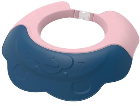 Lnhgh Scudo per cuffia da doccia per bambini, scudo per cappello da bagno per bambini, cuffia di protezione da bagno, morbido regolabile shampoo per bambini, cuffia da doccia, cappello lavaggio