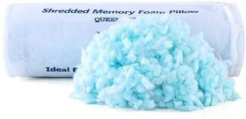 Hapiclody Shredded Memory Foam Filling200g Bag, Replaceable Fillings, Customize Your Premium Adjustable Pillow, Bean Bag Chair Filler, Pillow Fillings