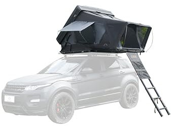 KAILOP KOP 2.0 Hartschalen-Dachzelt, 200 g Ripstop-Überdachung, 125 g Netzfenster, deutsche Lufthydraulikstangen, PU5000+ wasserdicht, UV50+ Sonnenschutz, 215 x 133 x 147 cm offene Größe, 2-3 Personen