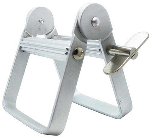 Toothpaste Squeezer Aluminum Toothpaste Tube Squeezer Sturdy Dispenser No Waste Roller for Cream Tube Oil Paints Hair Color 2.9x6.7