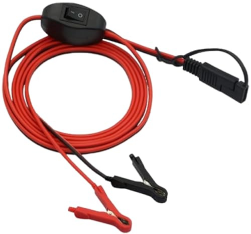 SAE Batterieanschluss, Motorrad Batterieladekabel Mit, Schnellverbinder Adapter für Auto Quad Anhänger Rasenmäher Traktor