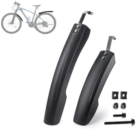VODHXA Garde Boue de Vélo Set pour Merida Speeder 400 2021, Epaissir Elargir Les Ailes Avant Arrière Garde-Boue, 24-29 Pouces Réglable Garde-Boue pour Vélo,B