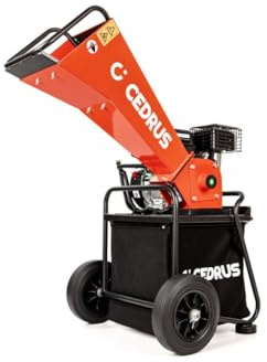 Hahn & Sohn Cedrus RB01C - Trituradora de ramas compacta con motor Loncin - Trituradora de tambor de hasta 50 mm - cesta de 65 l - Trituradora de jardín gasolina - Silenciosa, robusta, potente