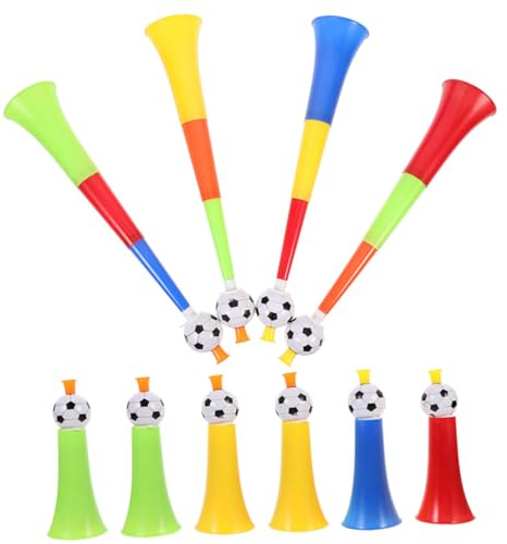Veemoon 10 Piezas Trompetas Telescópicas de Plástico para Fútbol, Accesorios para Animar, Cuernos de Fiesta Ajustables, Multicolor, Ideales para Eventos Deportivos y Color Color Aleatorio