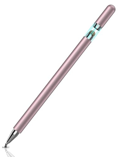 Meliya Lápiz iPad Capacitivo para Pantallas táctiles Tapa Magnética Universal Lápiz para Apple/iPad/Samsung/Xiaomi/Huawei/Android Tablet y Teléfonos Precisión(Oro Rosa)