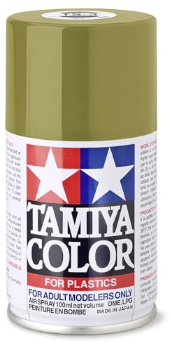 TAMIYA 85003 TS-3 Dunkelgelb matt 100ml - Sprühfarbe für Plastikmodellbau, Modellbau und Bastelzubehör, Sprühfarbe für den Modellbau, TAM85003, 100 ml (1er Pack)