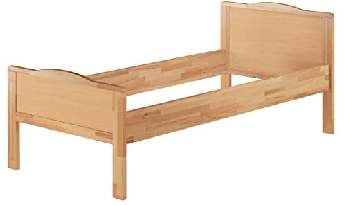 Erst-Holz® Seniorenbett extra hoch Einzelbett 90x200 Buche-Bettgestell Natur ohne Rollrost 60.70-09 oR
