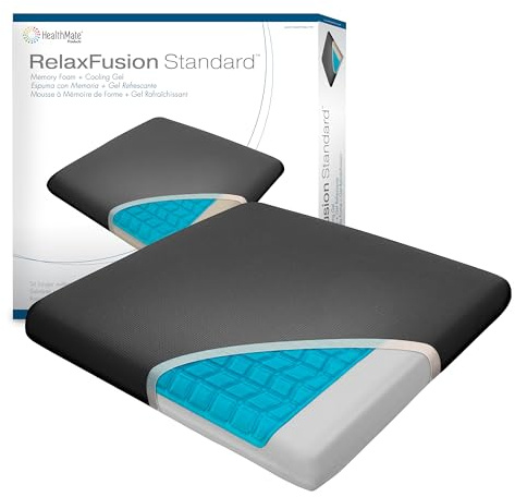 Wagan IN9111 Relax Fusion Standard Memory Foam and Gel Seat Cushion