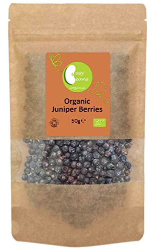 Organic Juniper Berries - Certified Organic - by Busy Beans Organic (50g)
