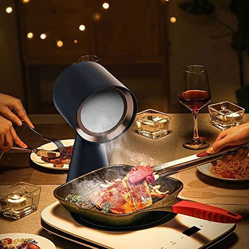 HSRG 30W Portable Extractor Hood, Desktop Cooker Hood with 2 Gears Mode, 3.5m³/Min Strong Suction, One-Click Adjustment, Low Noise, Easy To Clean, Extractor Fan for Home, Kitchen Hot Pot, BBQ
