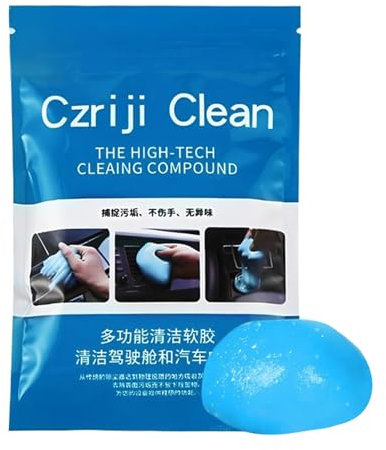 Car Putty for Cleaning, Effective Interior Car Cleaner, Dust Soft Gel Deformable Reusable Sticky Tool Supplies Accessories Wipes for Vehicle Dashboard Vent Keyboard Gadgets