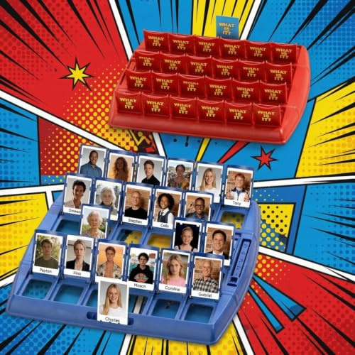 Qui Est-Ce Jeu de Société Personnalisé avec 24 Photos et Prénoms, Jeu de Déduction et de Devinettes Amusant pour Enfants, Famille et Amis, Cadeau Original pour Anniversaire, Noël et Fêtes