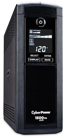 CyberPower CP1500AVRLCD Intelligent LCD UPS Battery Backup