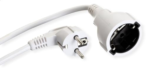 Schutzkontakt-Verlängerungskabel, 2046054 230VAC, weiss, 5,0 m