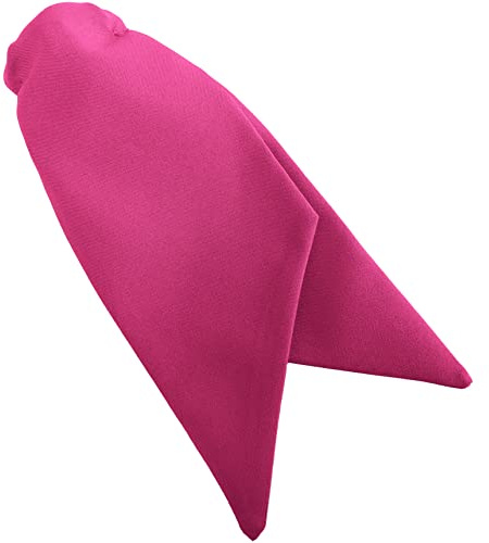 Great British Tie Club Women’s Plain Matte Clip-On Cravat – Solid Color Pre-Tied Neckwear for Formal, Business, Work & Special Occasions