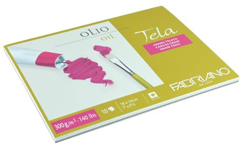 Fabriano 68001824 Ölmalpapier, Baumwolle, weiß, 24 x 0.5 x 0.5 cm