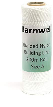 Barnwell Braided Nylon Chalk Brick/Block Building Line Large 200m Roll Size A Masons