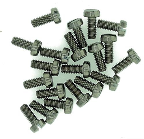 M3.5 (3.5mm x 16mm) Slot Cheese Machine Screw (Bolt) - Stainless Steel (A2) (Pack of 20)
