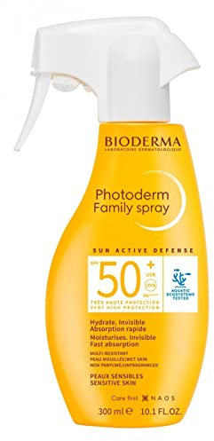 BIODERMA Photoderm Pediatrics Spray SPF50+ - Crema Solar de Muy Alta Protección para Niños a Partir de 12 Meses - Pieles Sensibles - Amplio Espectro UVA/UVB - Envase con Pulverizador de 300 ml