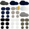 50 Stück Self-Adhesive Repair Patches Selbstklebend Reparatur Flicken Schuh Reparatur Patch Kit Schuh Fersen Reparatur Für Turnschuhe Kleidung,Sneaker, Schuhloch Reparatur,High Heels(5 Farben).