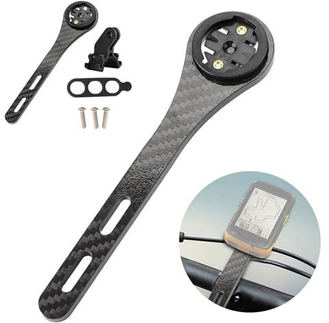 Porta Computer per Bici, Supporto Integrato Ciclocomputer, Supporto Computer da Manubrio Lega Alluminio, Supporto per Computer da Ciclismo per Gar-min per Bry-ton