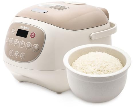 Joydeem Ceramic Rice Cooker, 6 Cups Uncooked Rice Cookers with Pure Ceramic Inner Pot, Healthy & PFOA Free, 3L/3.2 qt, DFB-C300