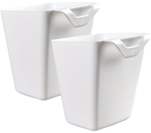 LDJFCCA 2 Pcs Hanging Cup Holder, Portable Trolley Basket Storage, Rolling Cart Accessories Hanging Pen Holders Storage Containers Buckets for Home Office Kitchen