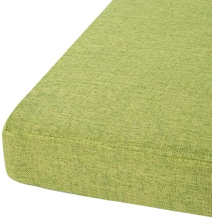 Cojín de banco para interiores y exteriores, 39 x 16 x 2 pulgadas, color verde hierba, antideslizante, para jardín, patio, porche, columpio, funda extraíble, cojín de asiento para silla de comedor y