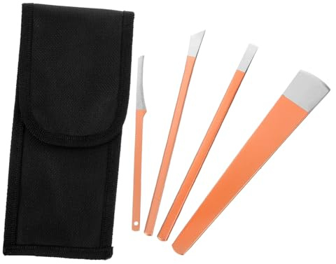 Zerodeko Strumenti per Pedicure di Coltelli per Cuticole Strumento per Cura dei Piedi Pedicure Riutilizzabile in Inossidabile per Mani e Piedi