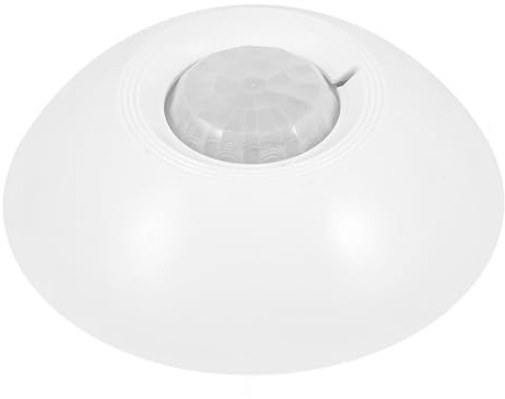 MUELODSIC Détecteur de Mouvement Infrarouge 360° avec Alarme Filaire 12v, Montage Plafond, Capteur Passif Haute Sensibilité pour Sécurité Domestique, Industrielle et Système D'alarme