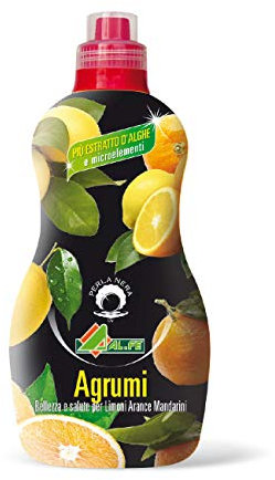 AL.FE CONCIME per AGRUMI Concime Liquido Completo per Tutti Gli agrumi (Limoni, Aranci, Mandarini, ECC.), Ricco di Alghe e microelementi. 1 kg