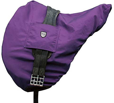 Harrison Howard Premium Waterproof/Breathable Fleece-Lined Saddle Cover Regal Purple