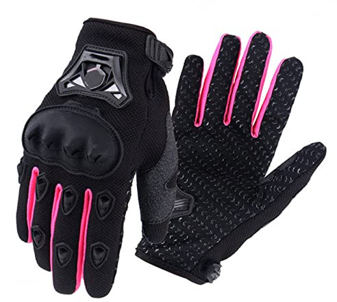 GEDASHU Guantes de motocicleta para mujer, guantes de motocross, guantes de equitación para bicicleta eléctrica, guantes de ciclismo para motocicleta, guantes de carreras