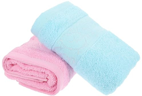 Cabilock Coffret de Serviettes de Bain en Coton, Ensemble Adulte Absorbant | Salle de Bain et Chambre Étudiante, Essuie-mains Polyvalent, Linge de Toilette en Coffret Présent