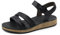 Paul Green Damen, Frauen Sandaletten,Sommersandalen,bequem,flach,Sommerschuhe,Freizeitschuhe,offene Schuhe,Strandschuhe,Schwarz (JA),40.5 EU / 7 UK