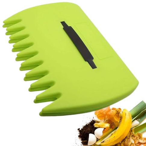 Ruwshuuk Ramasse-Feuilles - Griffes à Feuilles et Râteau Manuel pour Ramassage,Outil de Jardinage Imperméable pour Collecte de Débris Automnaux - Bassin Extérieur, Parterres et Nettoyage Saisonnier