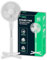 V-TAC Ventilateur sur Pied 40W – Flux d’Air Puissant – Design Élégant – 3 Vitesses – Hauteur Réglable (Max 120 cm) – 3 Pales Rotatives – Oscillation et Inclinaison Réglables – Blanc