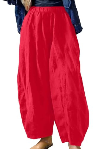 Vhersily Pantaloni Tai Chi Confortevole Abbigliamento Unisex per Kung Fu e Arti Marziali Quotidiano per Yoga Pilates, Pyjama Bottoms, Hotpants Partito Night Club Discoteca, Pantalone Sauna Dimagranti