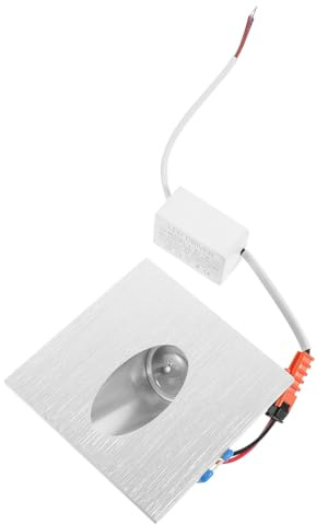 Operitacx Luces De Esquina Led Cuadradas Empotradas Para Escaleras Práctica Luz Led Para Interiores Luz De Pared Para Pasillo y Sótano Frío