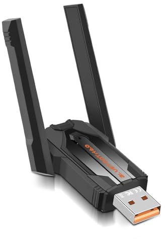 Gbformat Adaptador Bluetooth 6.0 USB para PC, Dongle Bluetooth USB, Repetidor Blue Tooth Plug y Play para Escritorio Portátil Auriculares Ratonesy Teclados Altavoz, 5 Dispositivos Simultáneos