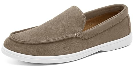 Mocasines de ante para hombre, zapatos de ocio clásicos, zapatos planos y cómodos, zapatillas ligeras, zapatos de barco, 48 EU