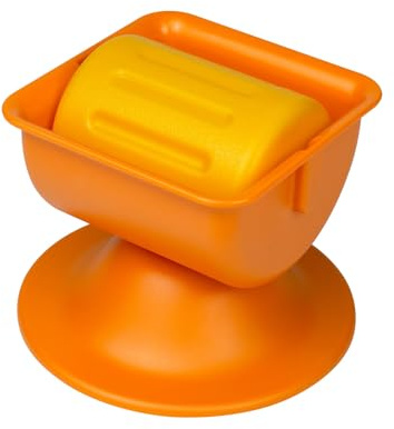Generisch 2026 Feeding Bowl with Feeding Brake for Broth, Yogurt Lick Stone for Large, Medium, Small Dog Breeds - Dietary Supplement/Refeeding (Orange, One Size)