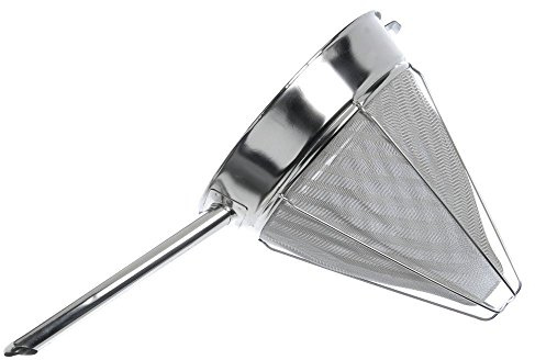 HUBERT Stainless Steel Bouillon Strainer with Reinforced Wire - 10Dia