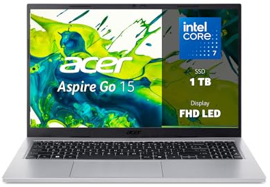 acer Aspire Go 15 AG15-72P-78E4 PC Portatile, Notebook, Processore Intel Core 7 150U, RAM 32 GB DDR4, 1024 GB PCIe NVMe SSD, Display 15.6 FHD, Scheda Grafica Intel Graphics, Windows 11 Home