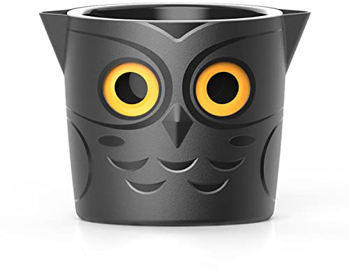 GVG Self Watering Pots Owl Pot Smart Well Aerating High Drainage Animal Planter Black Halloween Pot Large Plastic Plant 25cm Ideal Many Flowers African Violets Orchid Lily