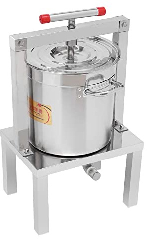 Fruit Wine Press 3.5 Gallon Manual Grape Presser for Wine Juice Making DIY Large Fruit Honey Presser Apple Cider Grape Juice Press Extractor