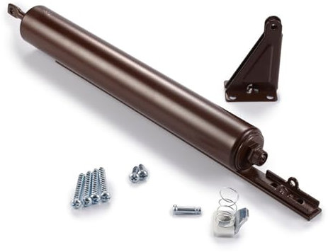 Ideal Security SK3015 Heavy Pneumatic Storm and Screen Door Closer with Torsion Bar, Brown
